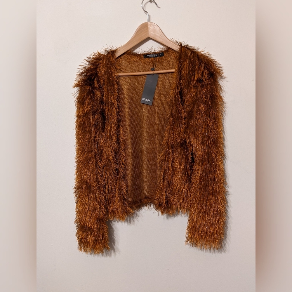 COPY - Nasty Gal Shaggy Cardigan Shake It Off